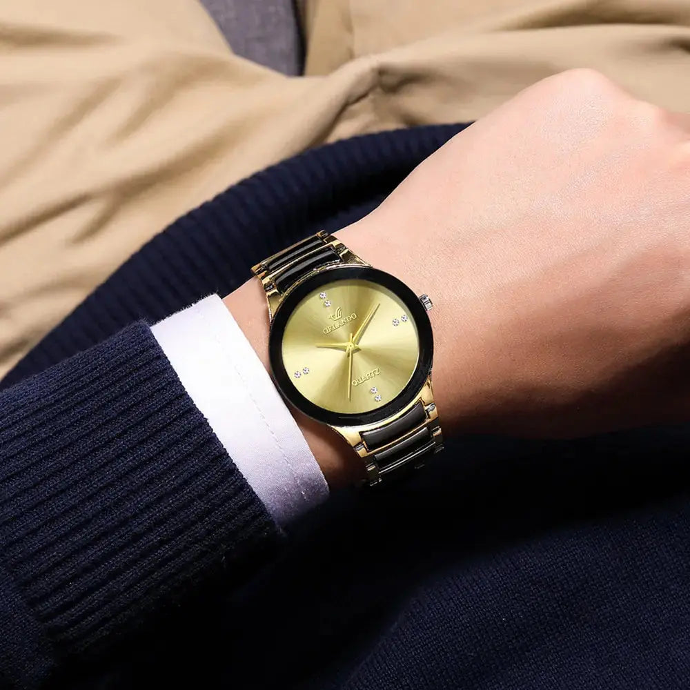 High Quality Men Stainless Steel Quartz Watch BrightBox