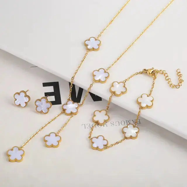 Adjustable Flower Bracelet and Necklace BrightBox