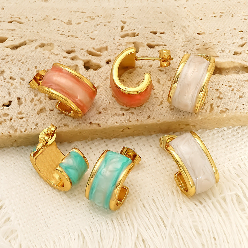 Dripping Stud Earrings