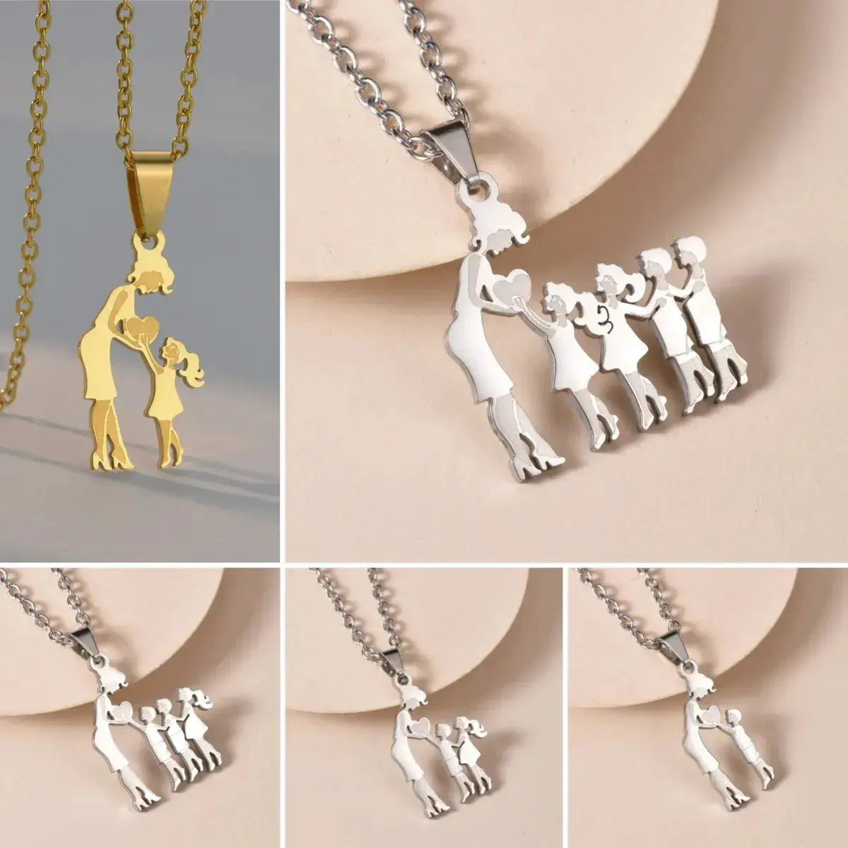 Family Stainless Steel Necklace Mother's Gift BrightBox