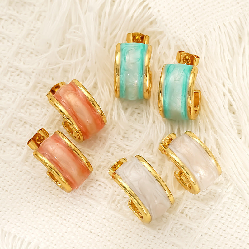 Dripping Stud Earrings
