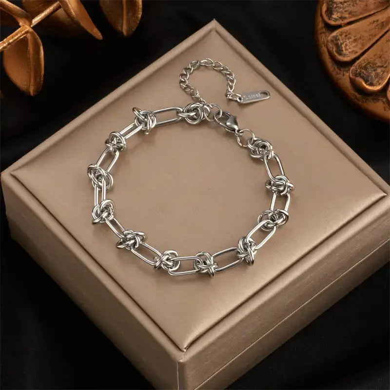 Geometric Titanium Steel Bracelet BrightBox