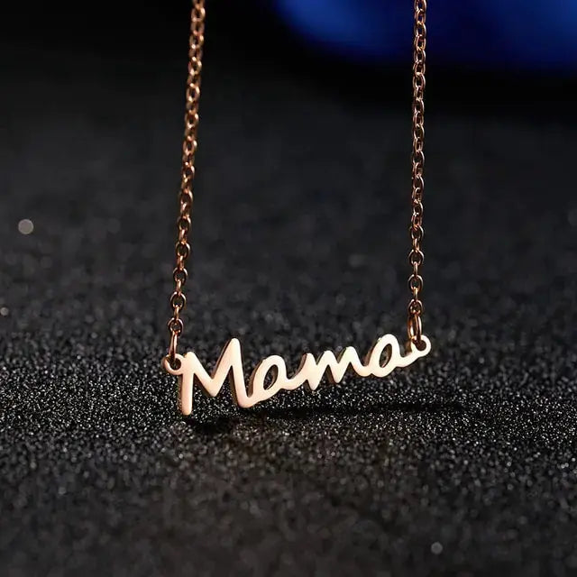 Mama Letter Pendant Necklace BrightBox