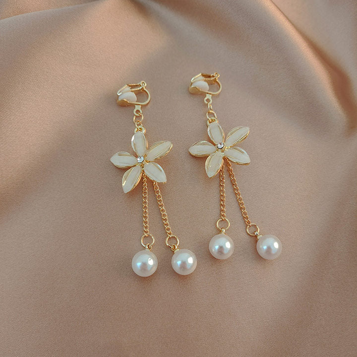 Pearl Vintage Tassel Earrings