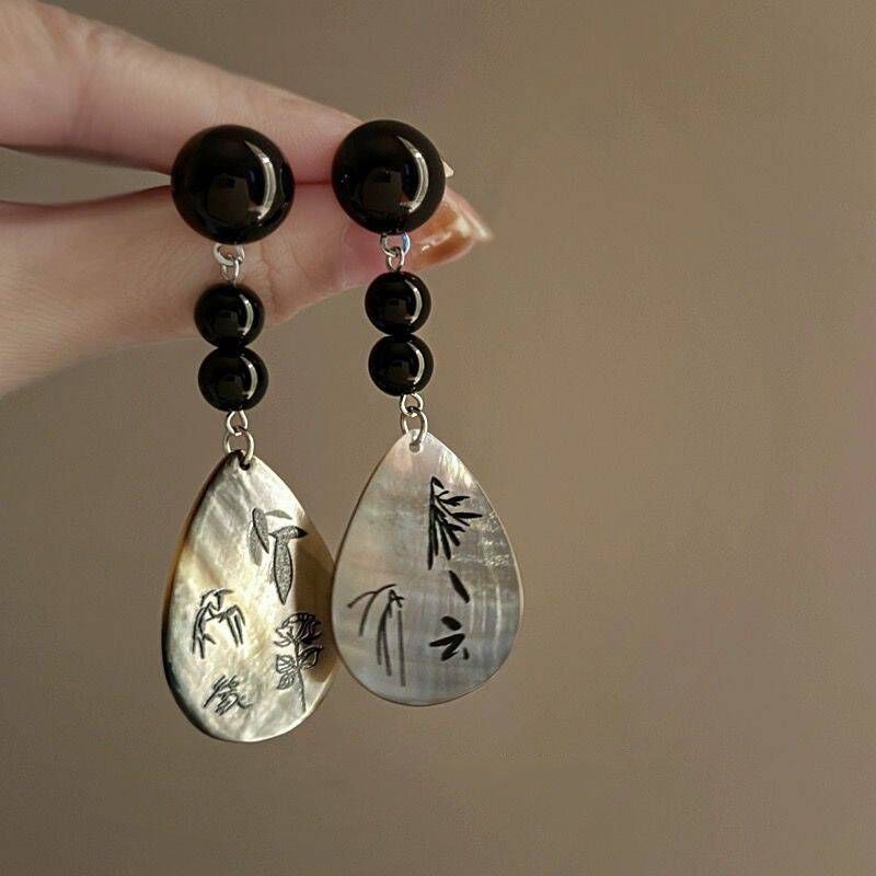 Pearl Vintage Tassel Earrings