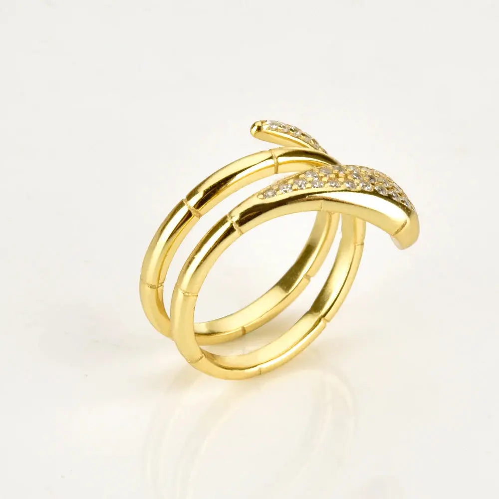 Three-Circle Snake Rings for Women BrightBox