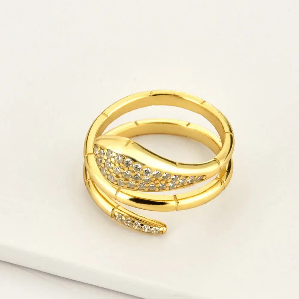 Three-Circle Snake Rings for Women BrightBox