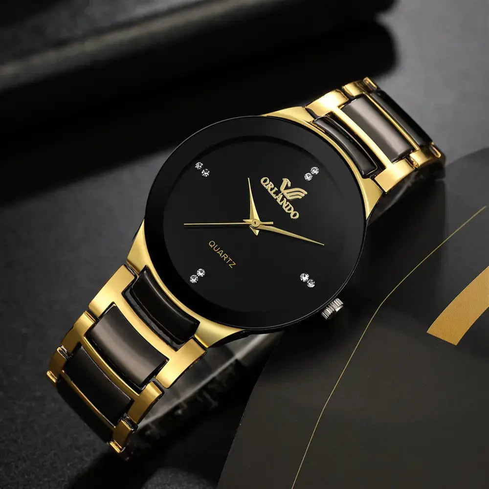 High Quality Men Stainless Steel Quartz Watch BrightBox