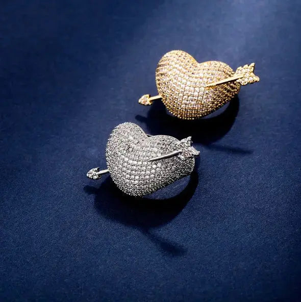 Heart Arrow Couple Micro Pave BrightBox
