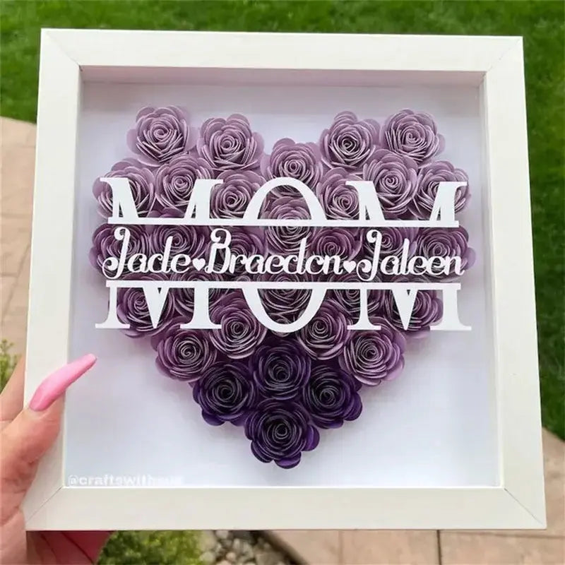 Custom Heart Shadowbox Frame Gift BrightBox
