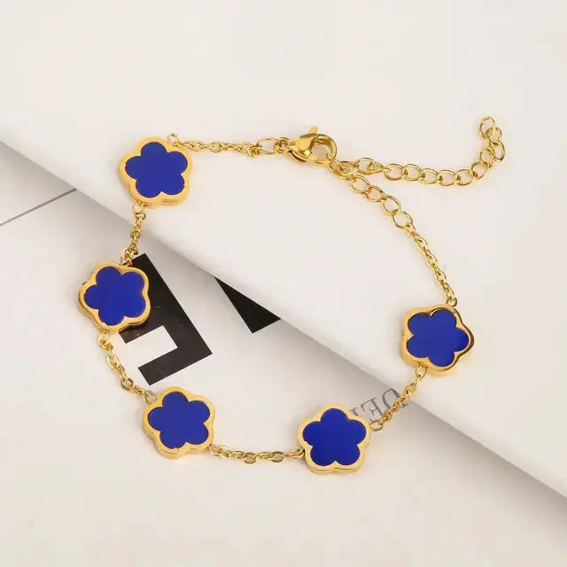 Adjustable Flower Bracelet and Necklace BrightBox