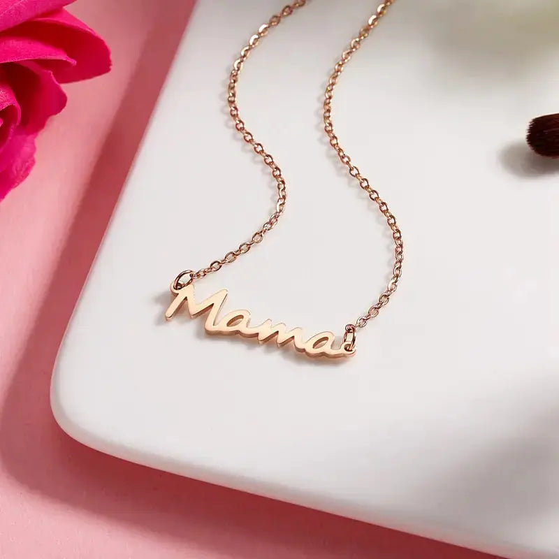 Mama Letter Pendant Necklace BrightBox
