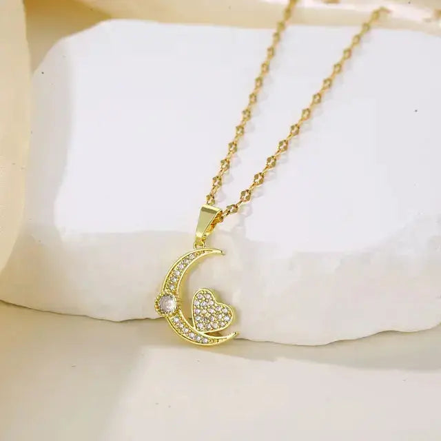 Double-layer Rotatable Sunflower Necklaces BrightBox