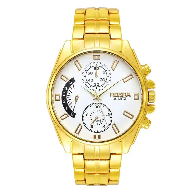 High Quality Men Stainless Steel Quartz Watch BrightBox