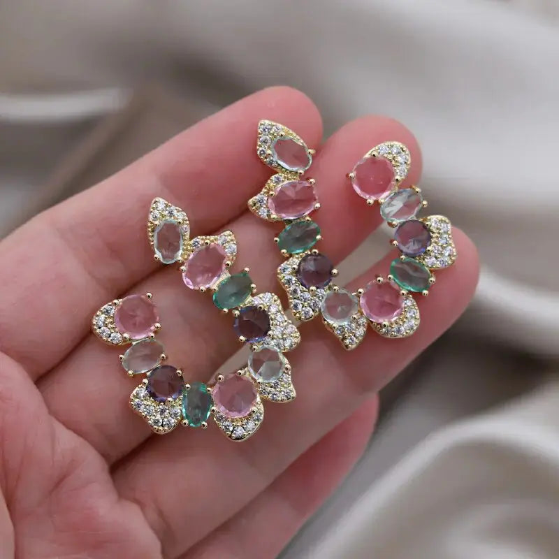Women Shinny Crystal Earring Fashion BrightBox