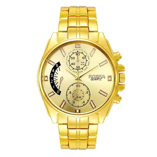 High Quality Men Stainless Steel Quartz Watch BrightBox