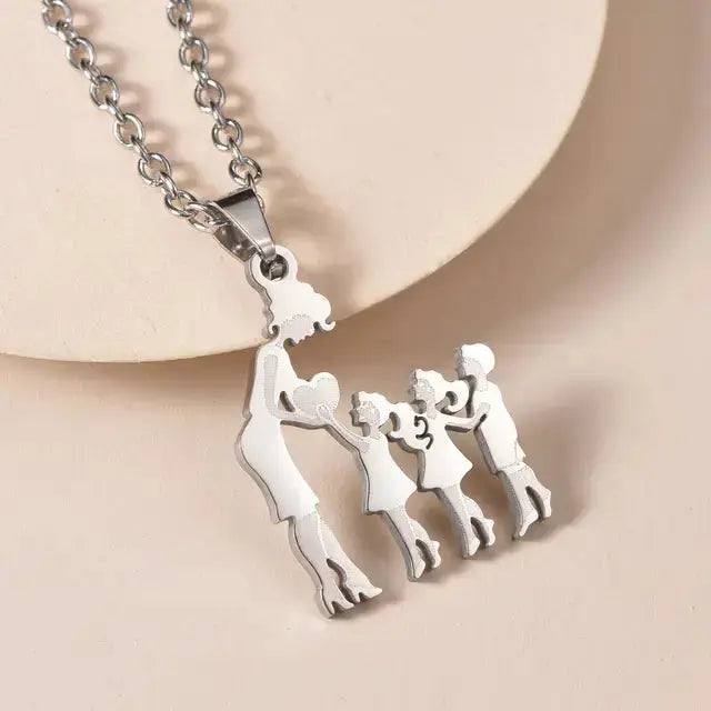 Family Stainless Steel Necklace Mother's Gift BrightBox