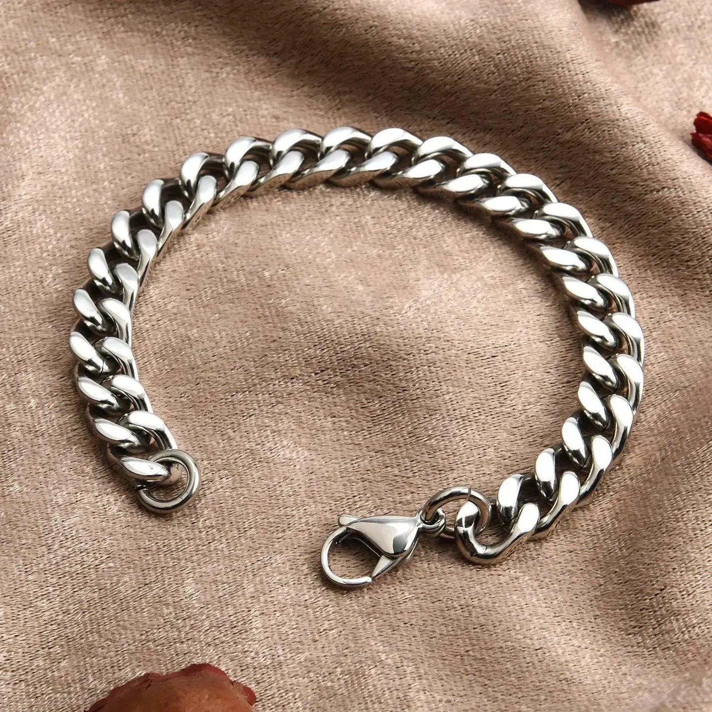 Men's Stainless Steel Cuban Link Bracelet BrightBox