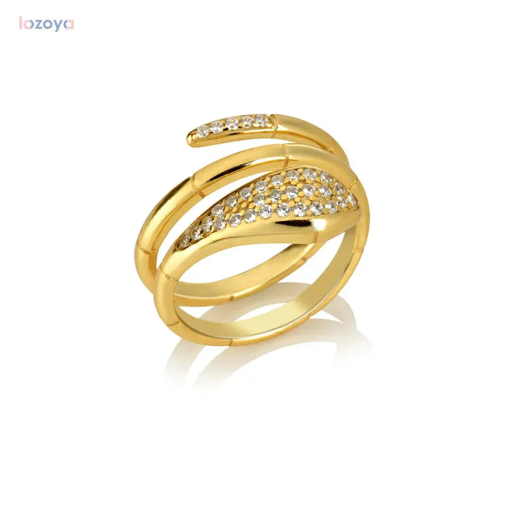 Three-Circle Snake Rings for Women BrightBox