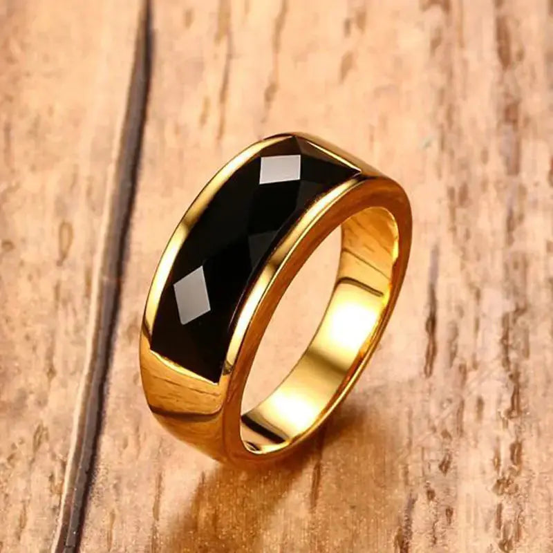 Black Carnelian Stone Rings BrightBox