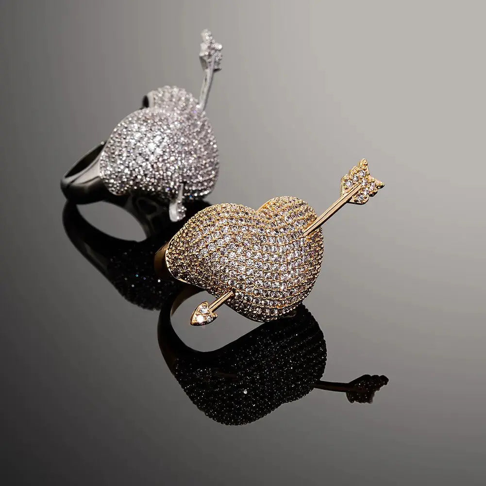 Heart Arrow Couple Micro Pave BrightBox