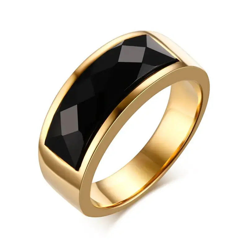 Black Carnelian Stone Rings BrightBox