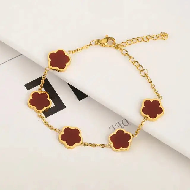 Adjustable Flower Bracelet and Necklace BrightBox