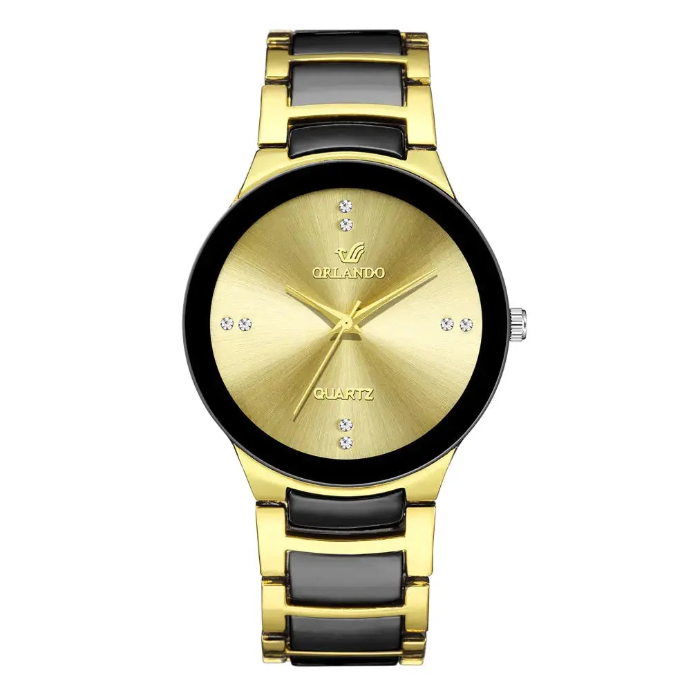 High Quality Men Stainless Steel Quartz Watch BrightBox