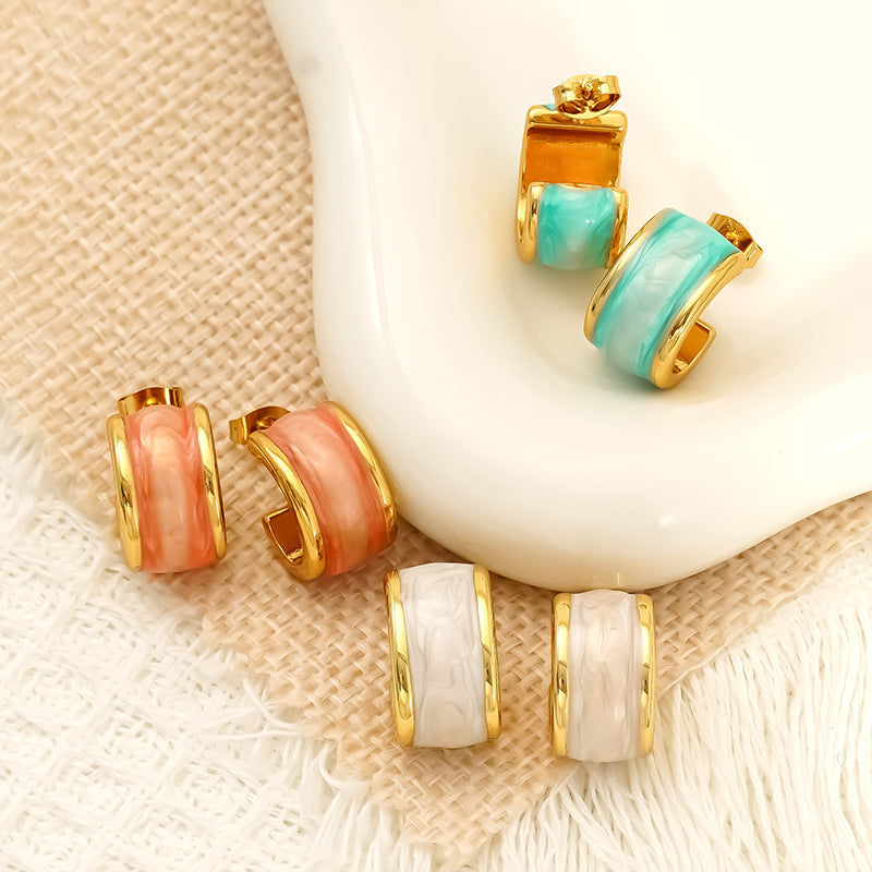 Dripping Stud Earrings