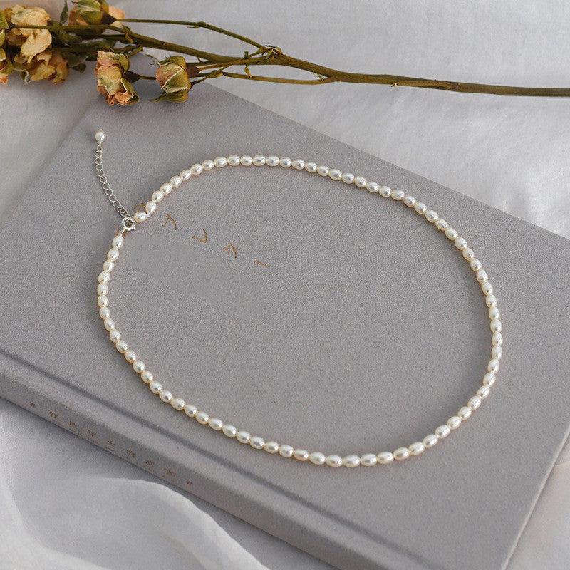 Retro Style Simple Pearl Necklace
