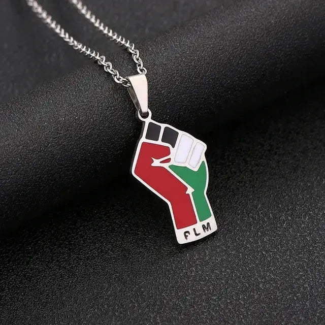 Stainless Steel Palestine Pendant Chain Necklaces BrightBox