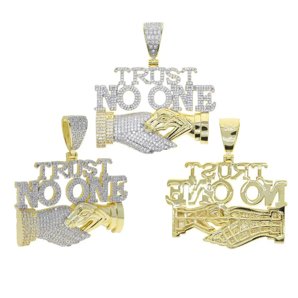 Trust No One Pendant Necklaces BrightBox