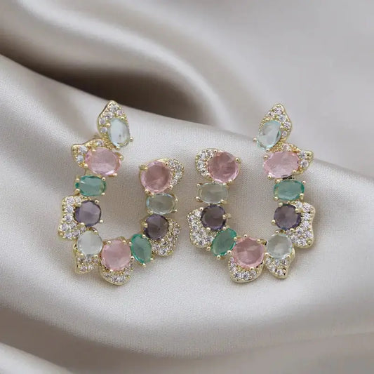 Women Shinny Crystal Earring Fashion BrightBox
