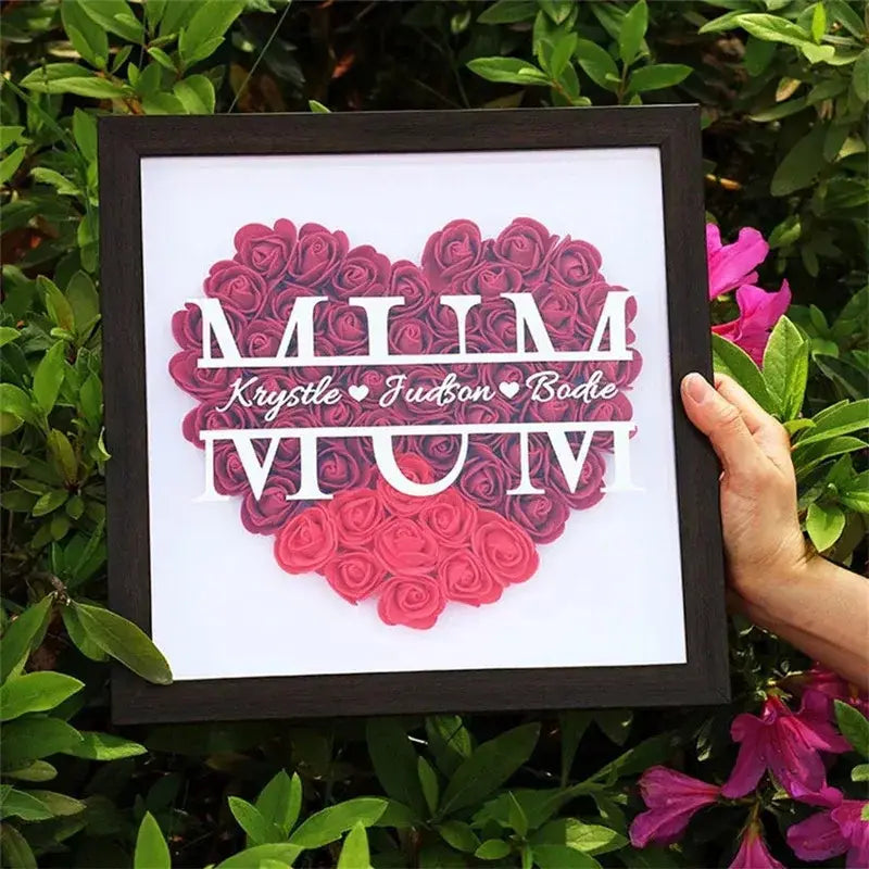Custom Heart Shadowbox Frame Gift BrightBox