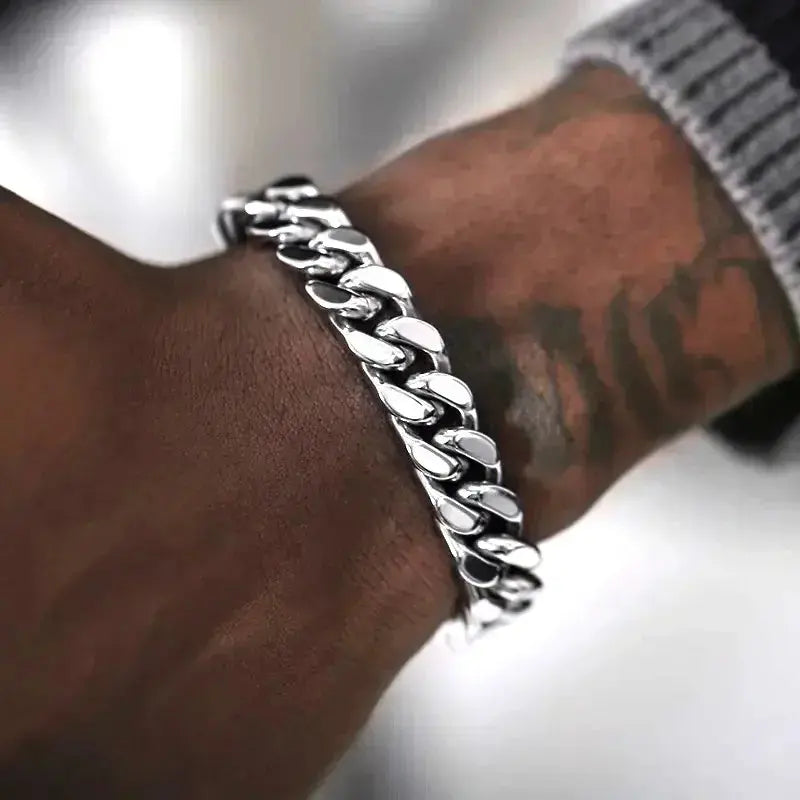 Men's Stainless Steel Cuban Link Bracelet BrightBox