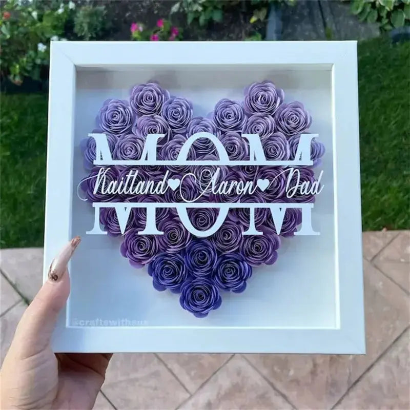 Custom Heart Shadowbox Frame Gift BrightBox