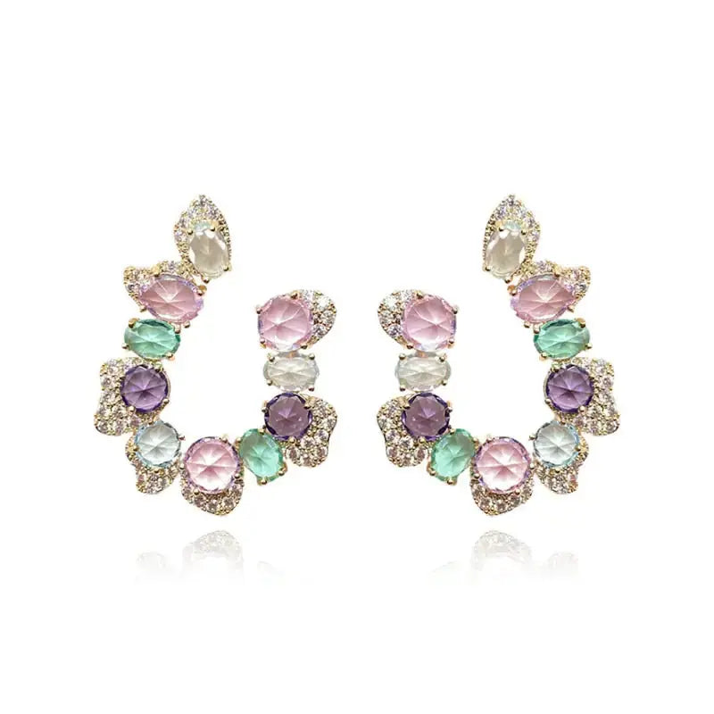 Women Shinny Crystal Earring Fashion BrightBox