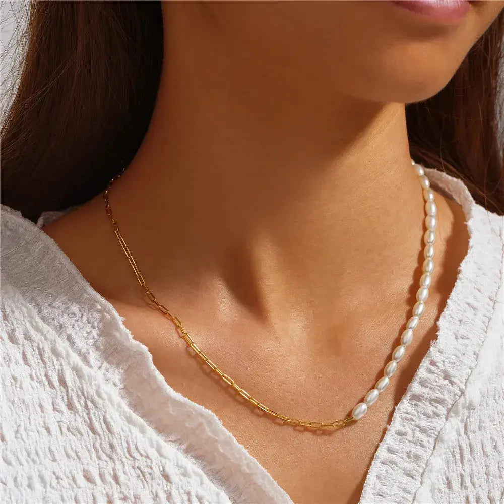 Sterling Silver French Millet Pearl Choker BrightBox