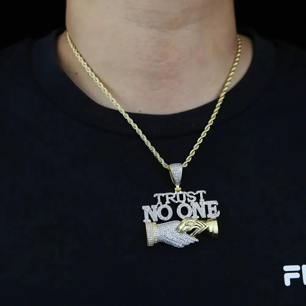 Trust No One Pendant Necklaces BrightBox