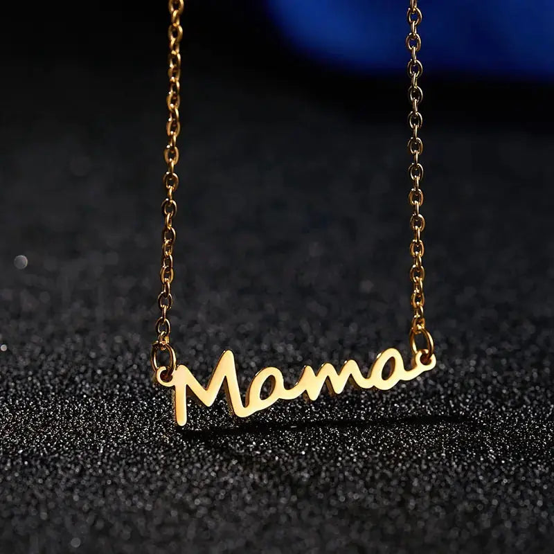 Mama Letter Pendant Necklace BrightBox