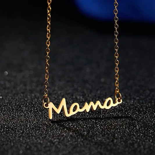 Mama Letter Pendant Necklace BrightBox