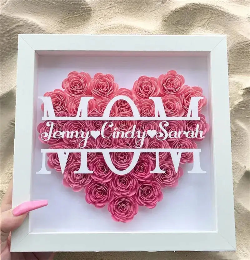 Custom Heart Shadowbox Frame Gift BrightBox