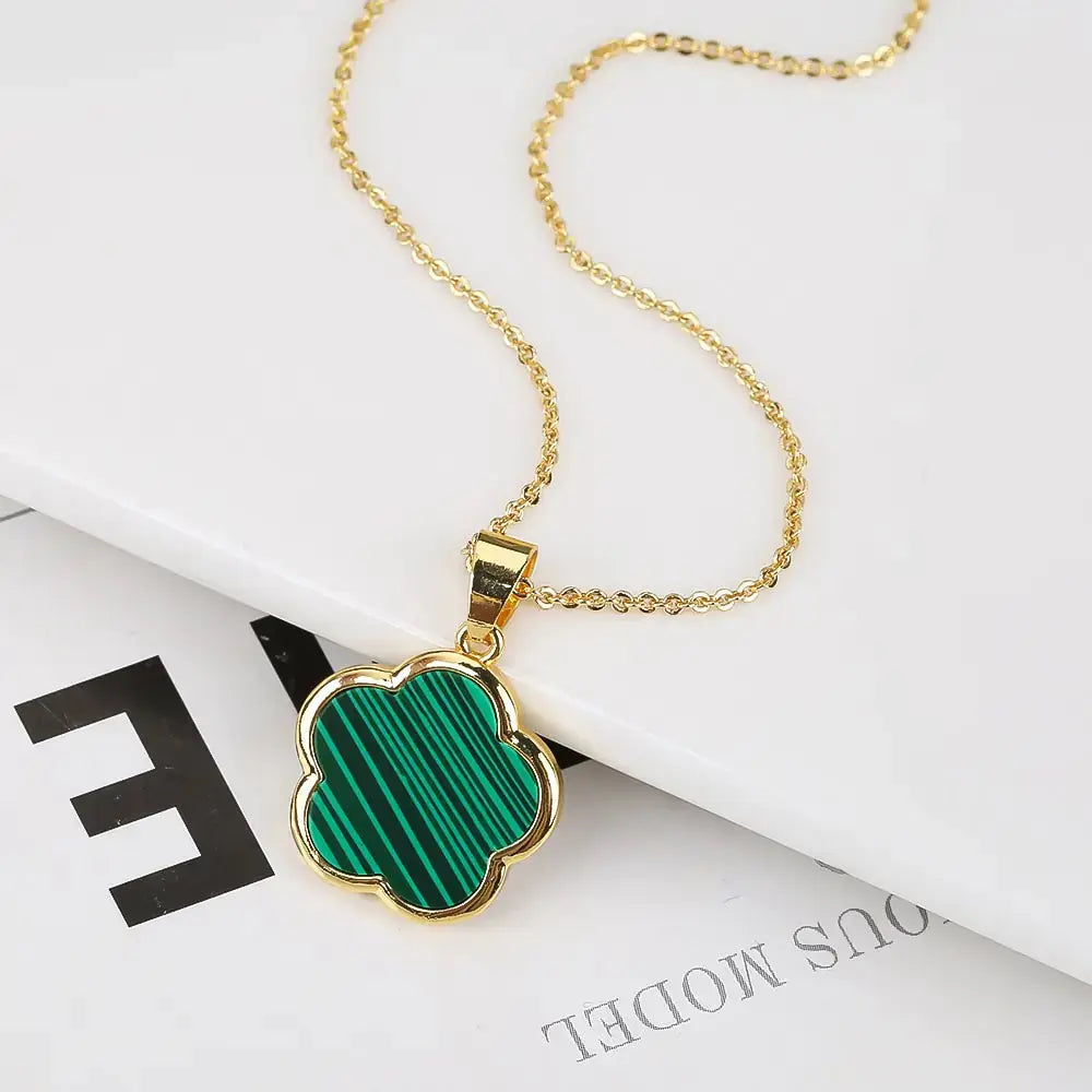 Plant Flower Pendant Necklace Women BrightBox
