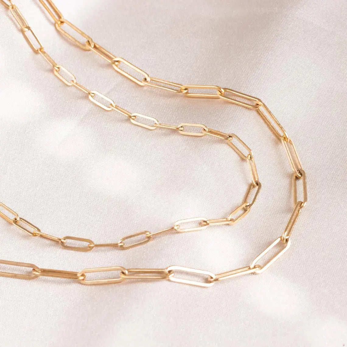 Fashion Paperclip Link Chain Necklace BrightBox
