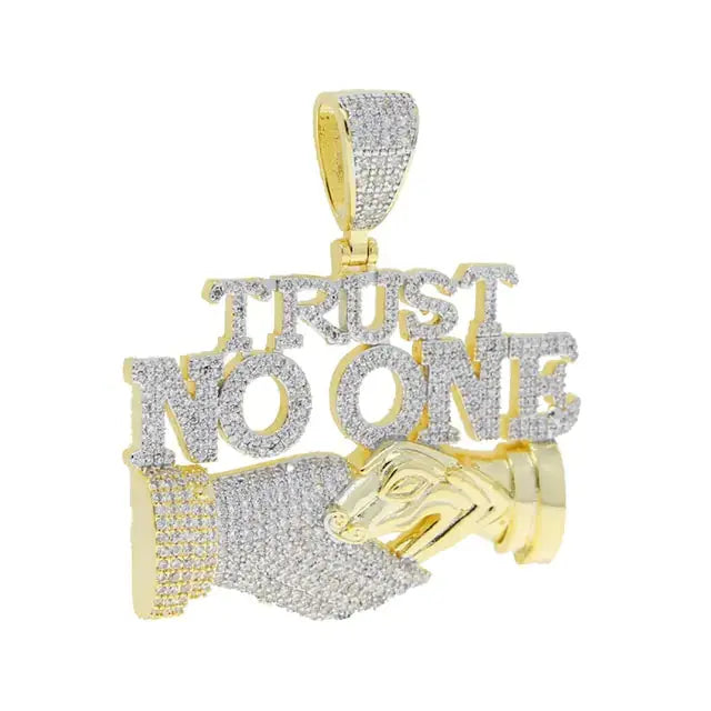 Trust No One Pendant Necklaces BrightBox