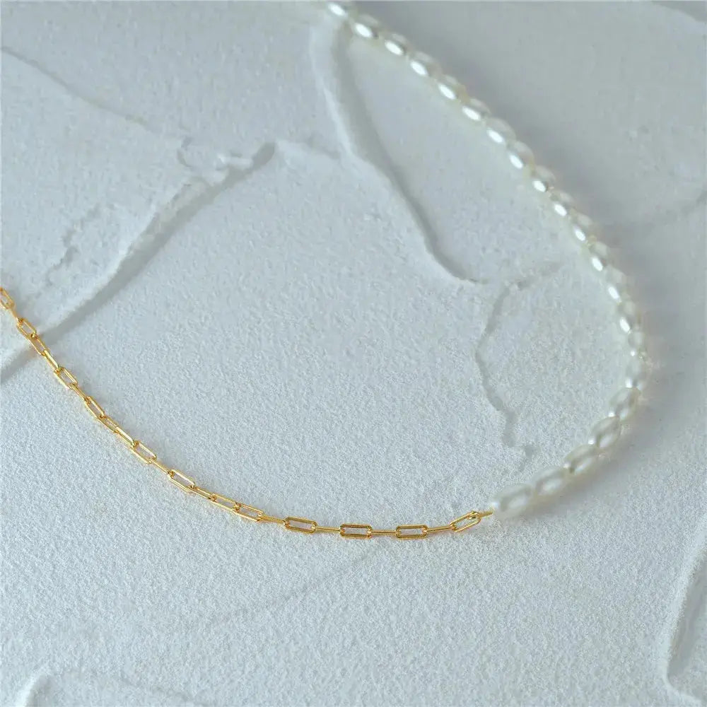 Sterling Silver French Millet Pearl Choker BrightBox
