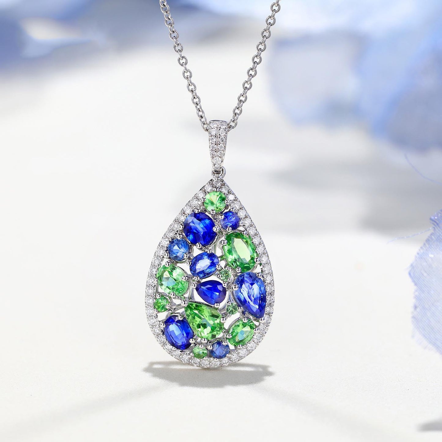 American Blue Emerald Jewelry