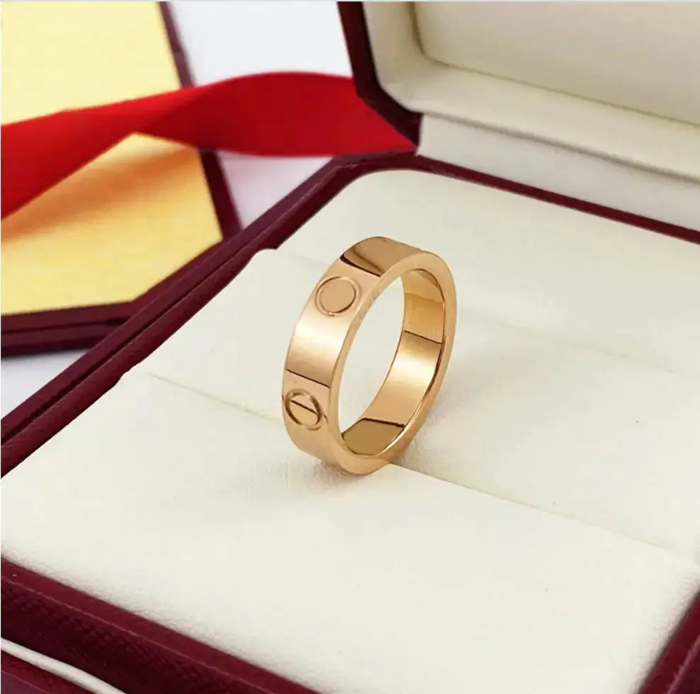 Colorless Titanium Steel Ring Fashion BrightBox