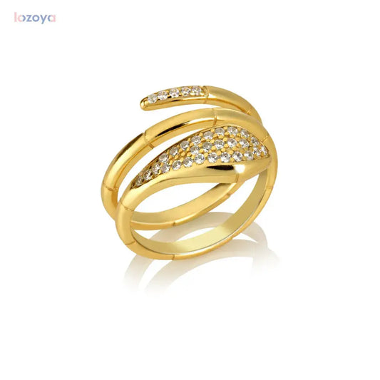 Three-Circle Snake Rings for Women BrightBox