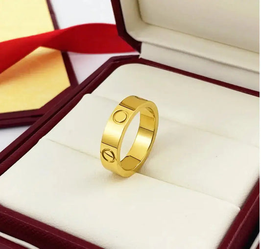 Colorless Titanium Steel Ring Fashion BrightBox